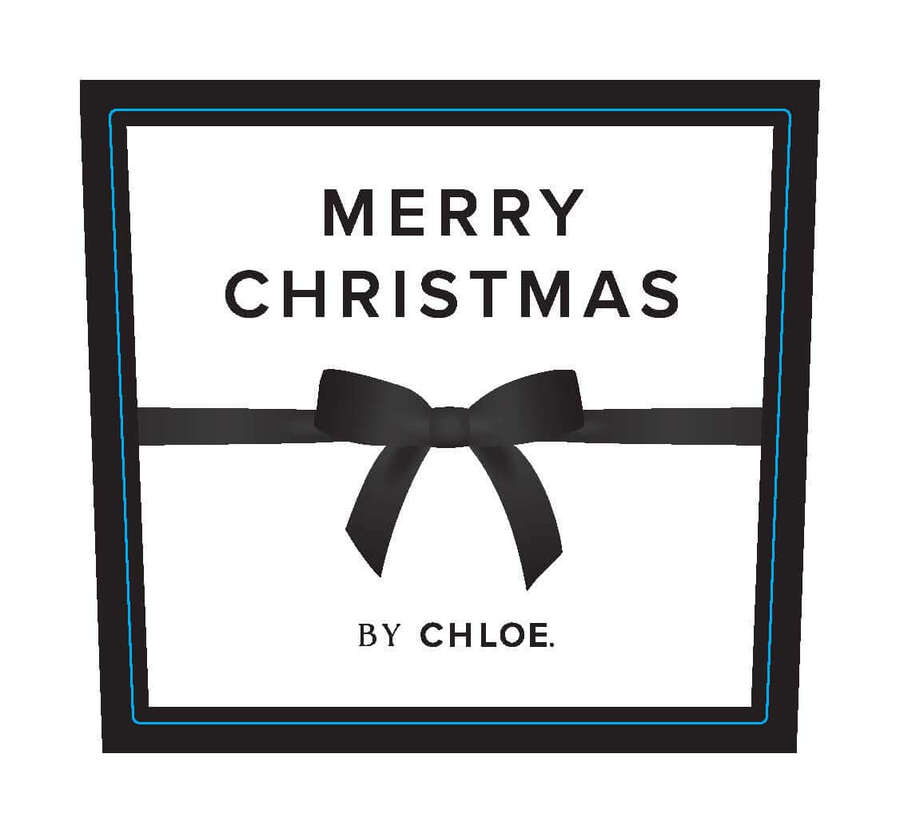 Chloe Bottle Labels - Sparkling - Merry Christmas