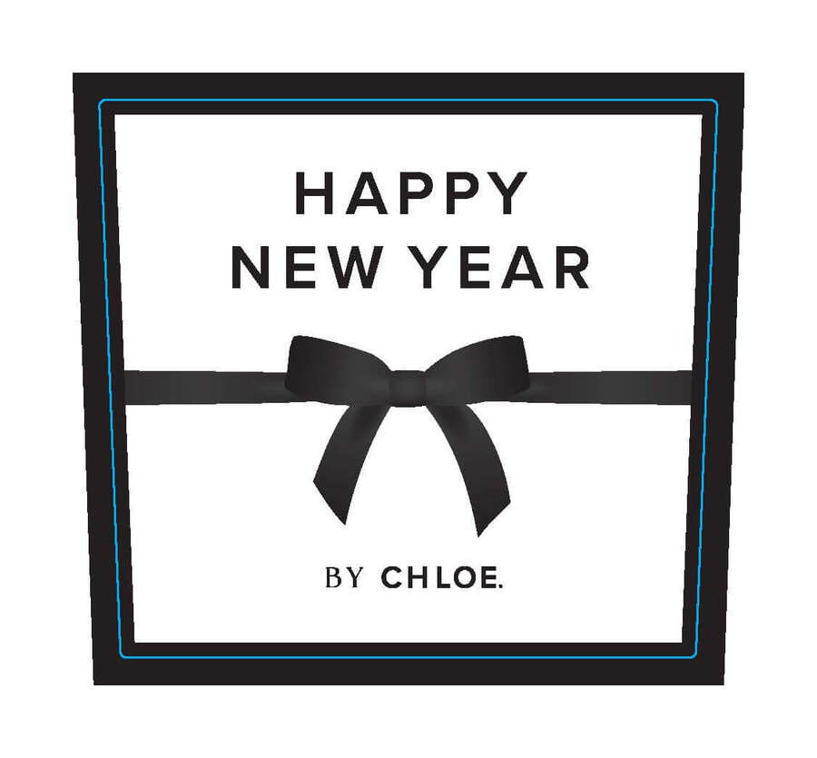 Chloe Bottle Labels - Sparkling - Happy New Year