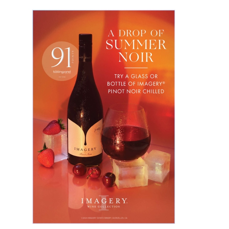 Imagery A Drop of Summer Noir Menu Insert