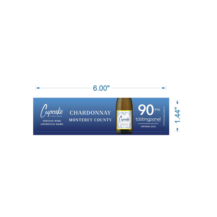 Cupcake Quality Walmart Shelf Strip - Chardonnay