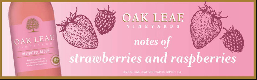 Oak Leaf Shelf Strip - Delightful Blush