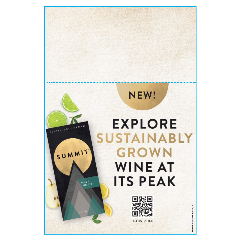 Summit Shelf Talker - Pinot Grigio
