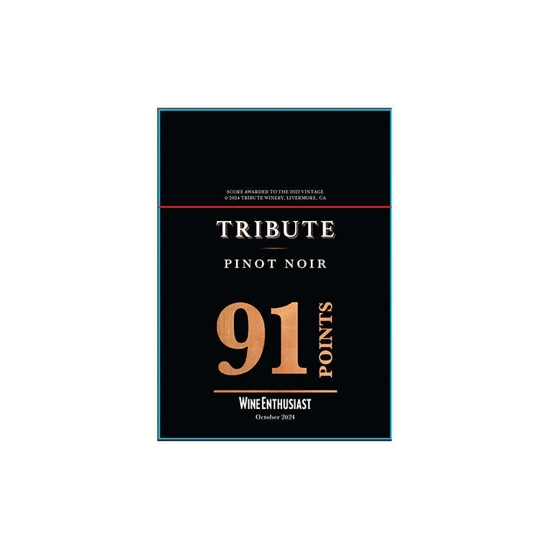 Tribute 91 Point Shelf Talker - Pinot Noir