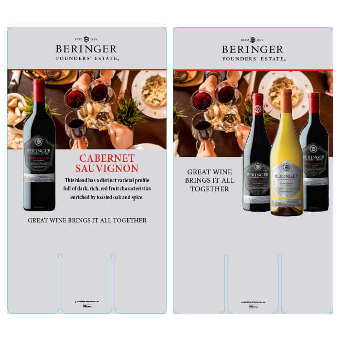 Beringer Founders Estate 750ml Case Card