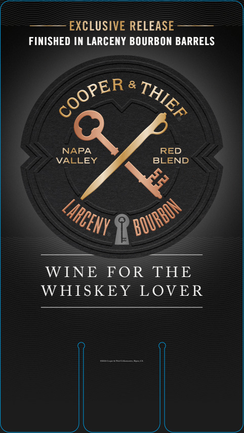 Cooper & Thief Napa Red Blend Larceny Launch Case Card - 13.5 x 24