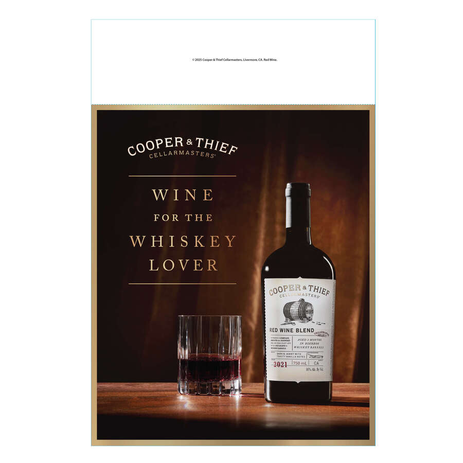 Cooper & Thief Wine for the Whiskey Lover Double Sided Case Talker - Cabernet Sauvignon - Red Blend