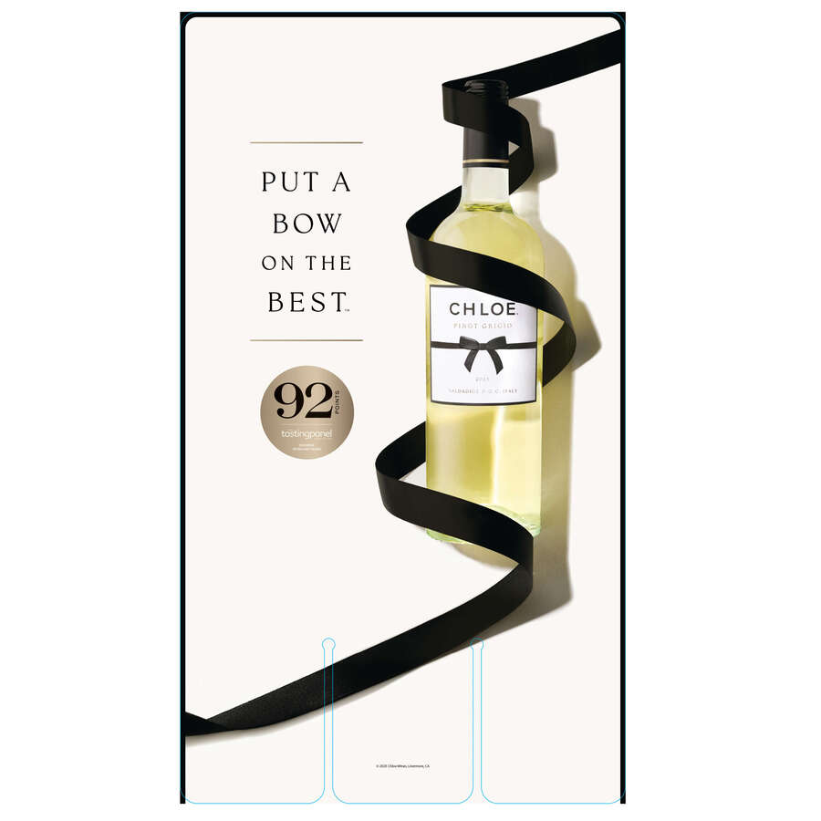 Chloe Put A Bow On the Best Case Card 13.5 x 24 - 92 Pt - Pinot Grigio - Consolidator Inventory