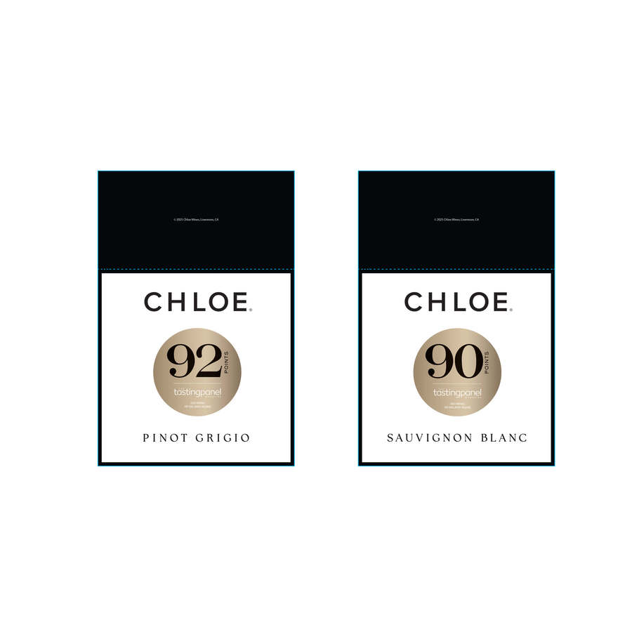 Chloe Put A Bow On The Best Double Sided Shelf Talker - Pinot Grigio - Sauv Blanc