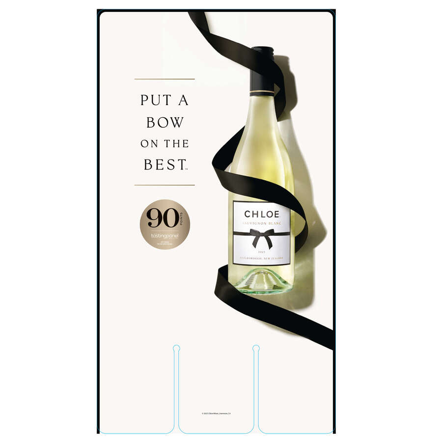 Chloe Put A Bow on the Best Case Card 13.5 x 24 - 90 Pt - Sauv Blanc Consolidator Inventory