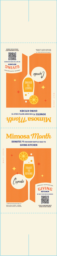 Cupcake Mimosa Month Table Tent