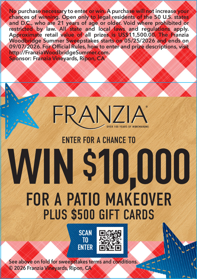 Franzia Summer-Great American BBQ Shelf Talker