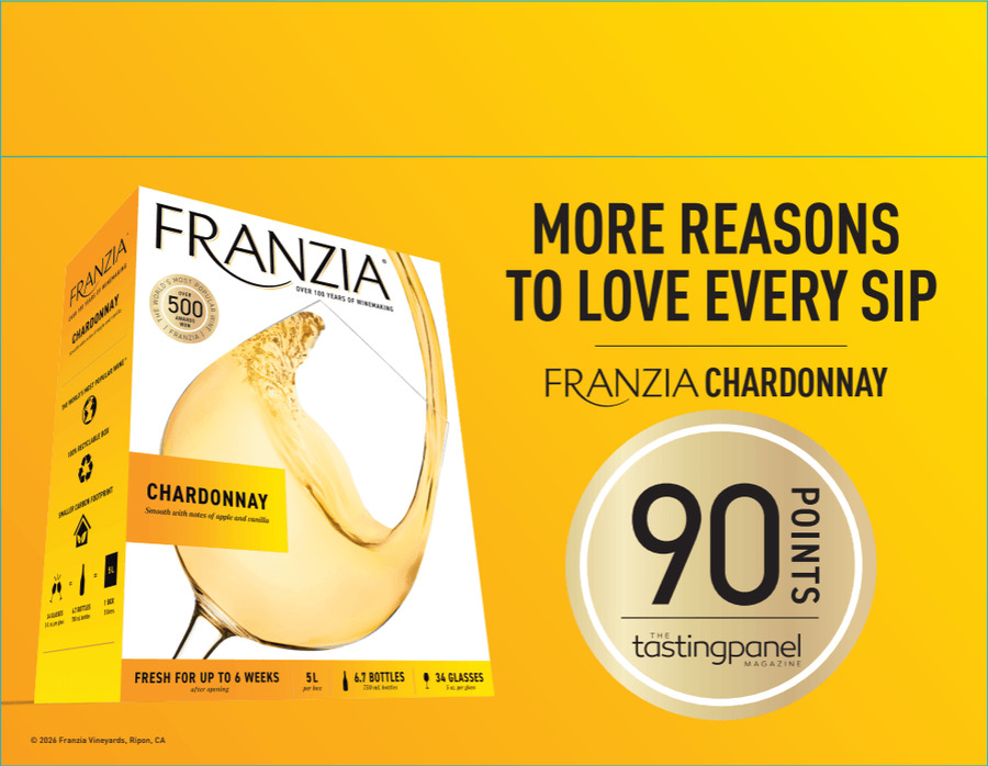 Franzia Tasting Panel Case Talker - Chardonnay