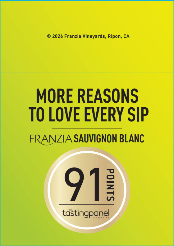 Franzia Tasting Panel Shelf Talker - Sauvignon Blanc