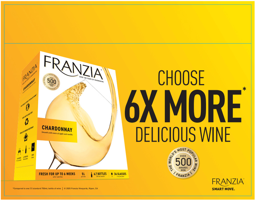 Franzia Flow 2026 Case Talker - Chardonnay