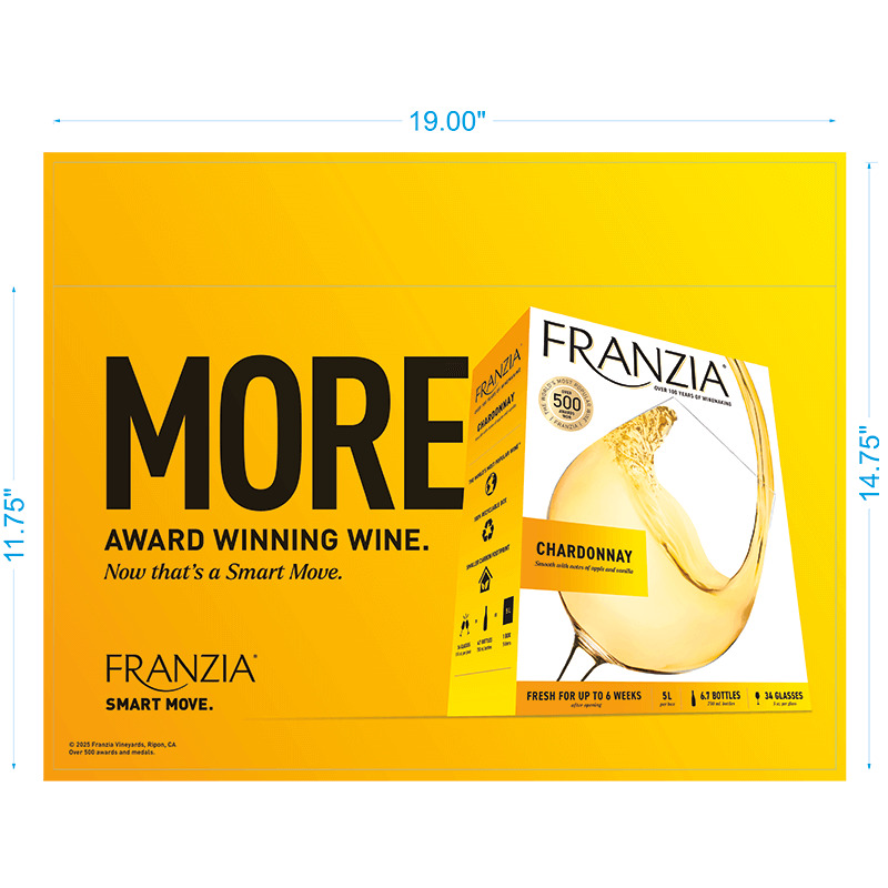 Franzia Smart Move Case Talker - Chardonnay