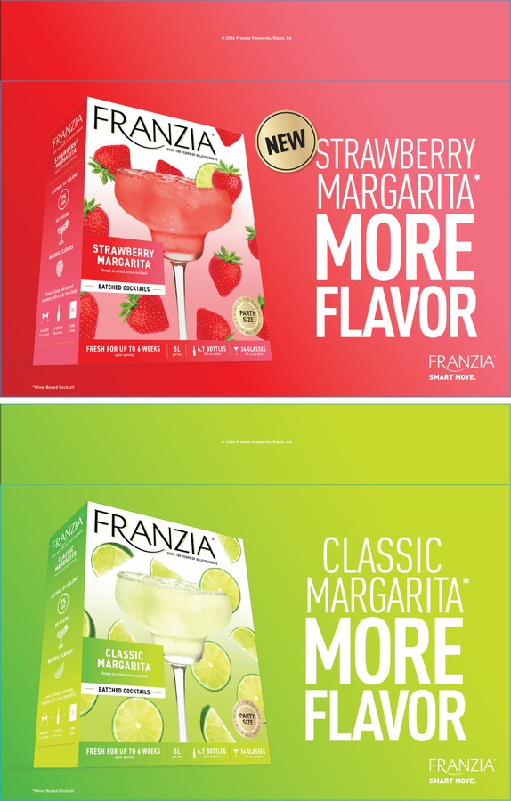 Franzia Strawberry Margarita Double Sided Case Talker