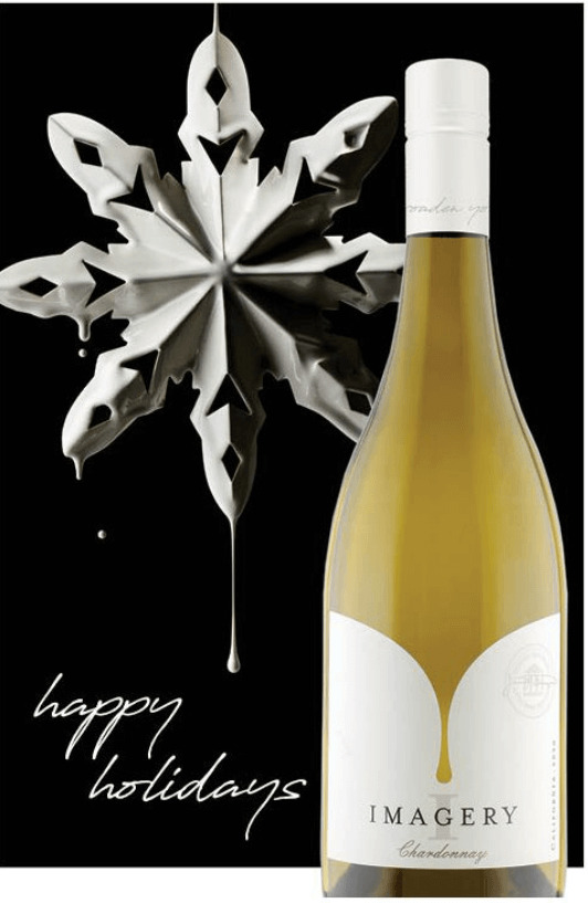 Imagery On-Prem Happy Holidays Card - Chardonnay 