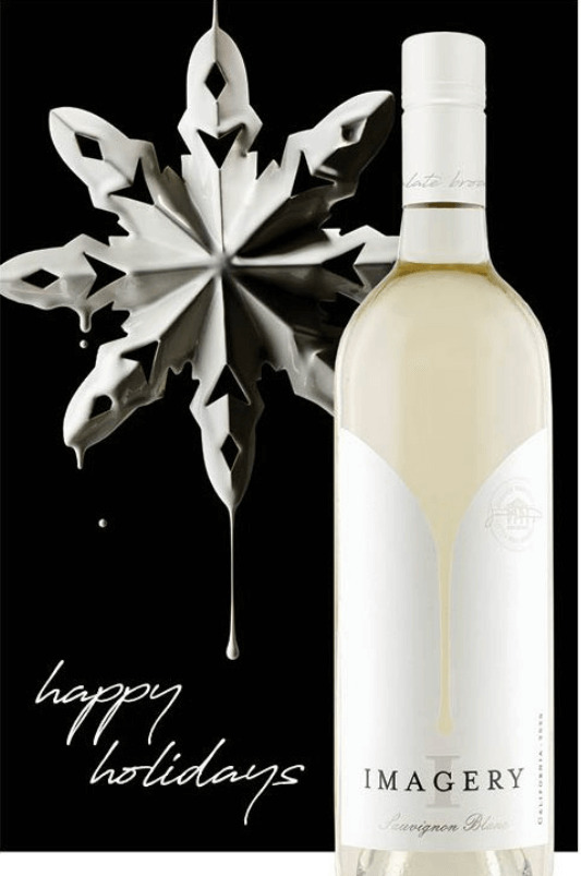 Imagery On-Prem Happy Holidays Card - Sauvignon Blanc