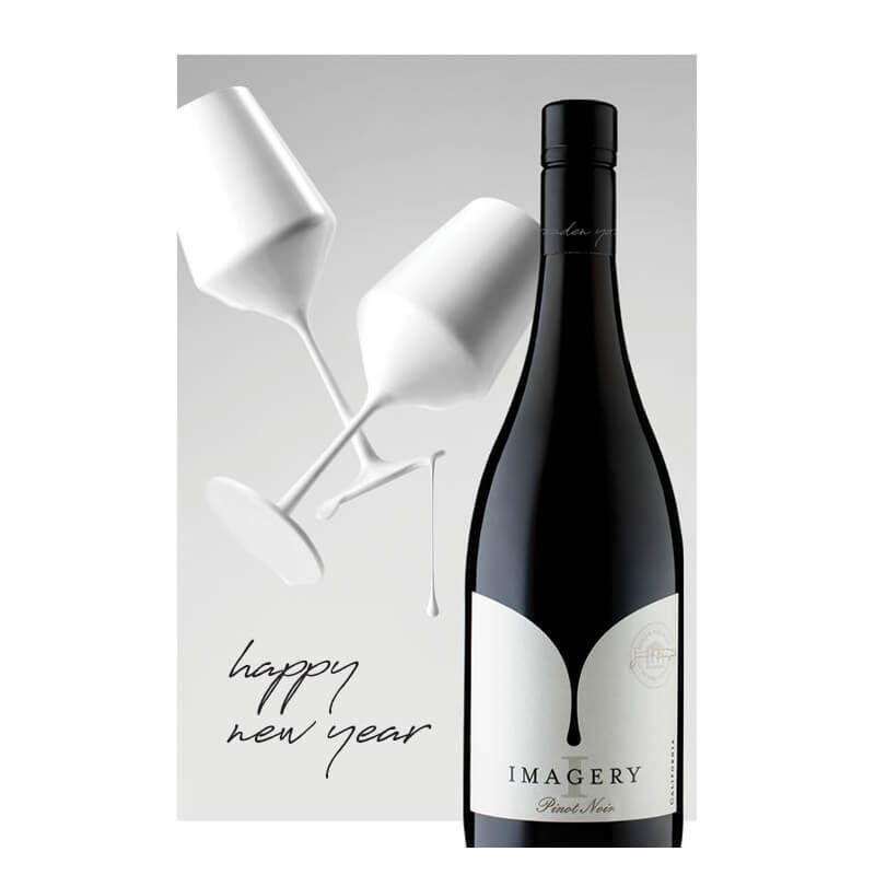 Imagery New Years Card - Pinot Noir