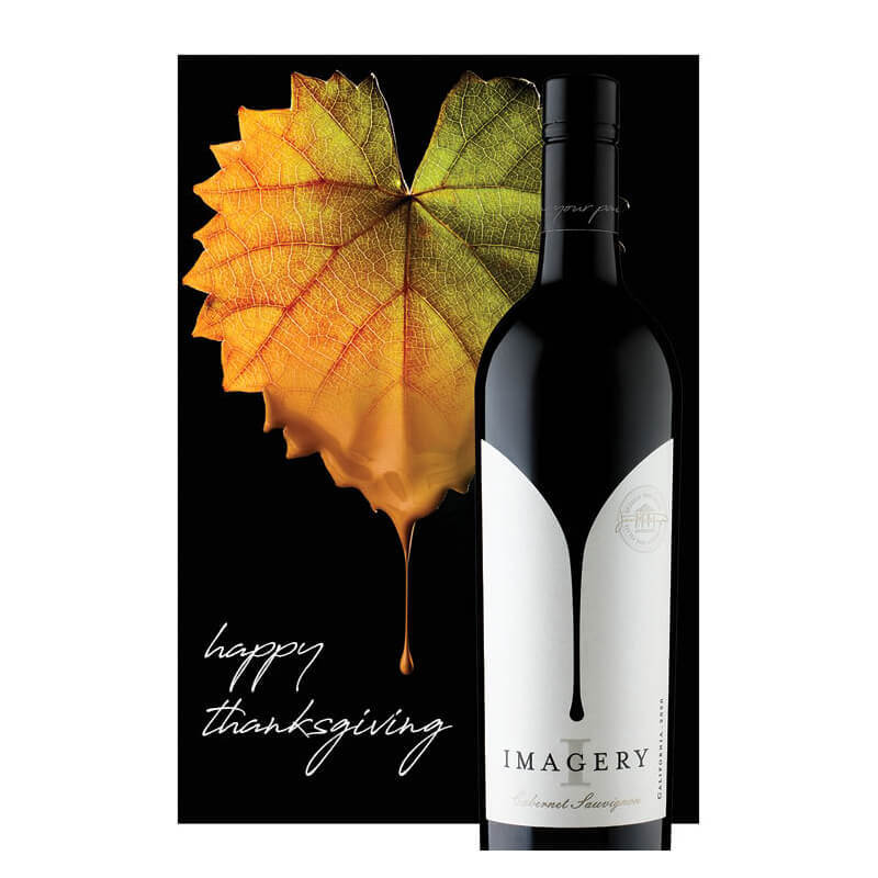 Imagery Thanksgiving Greeting Card - Cabernet Sauvignon