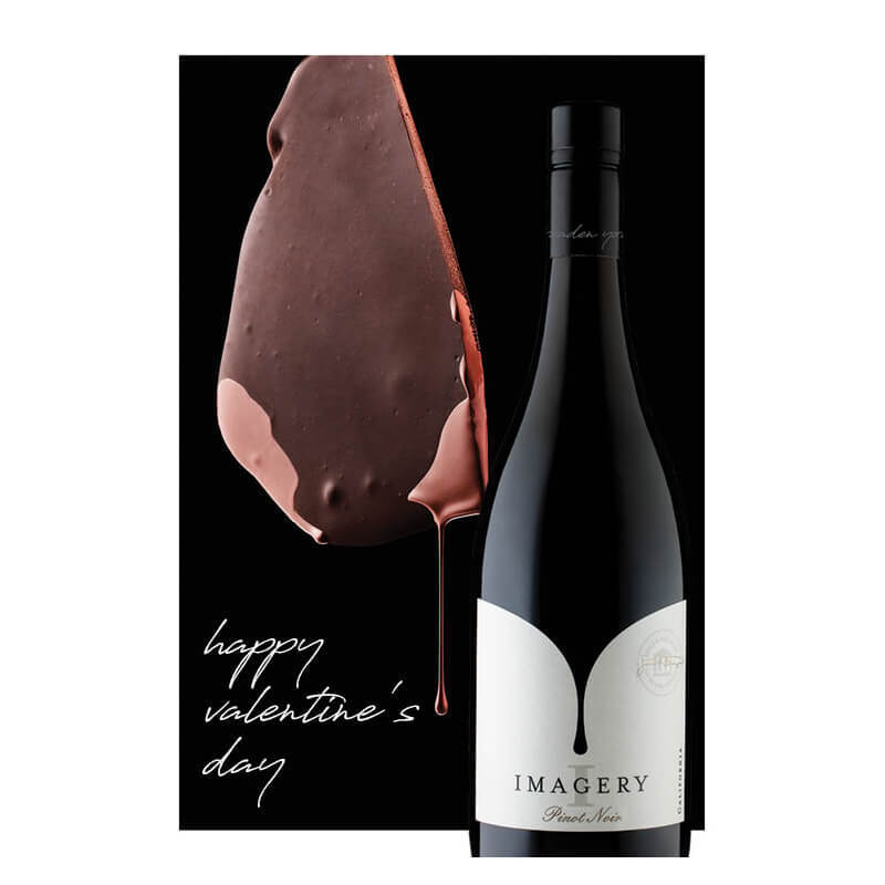 Imagery Valentines Day Card - Pinot Noir