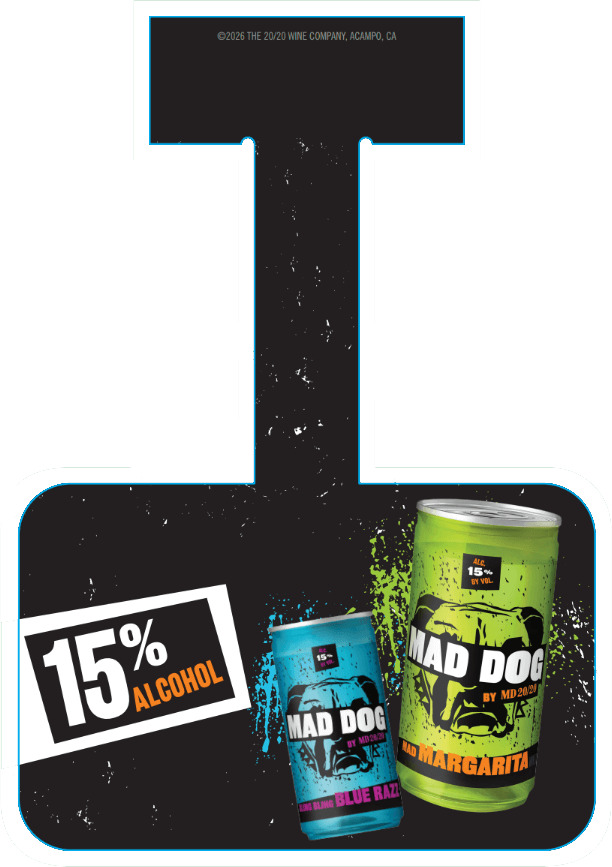 MAD DOG by MD 20/20 Shelf Wobbler