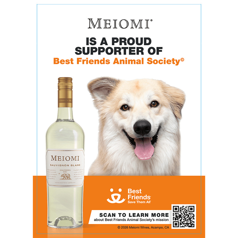 Meiomi Pours For Paws Menu Insert - Sauvignon Blanc
