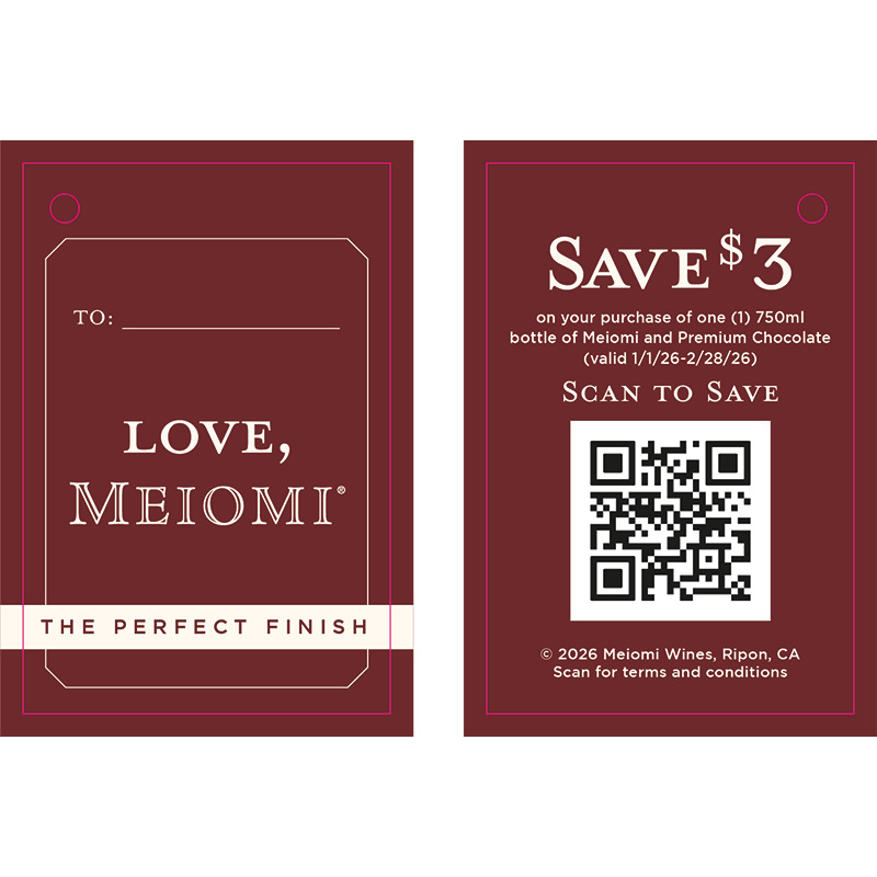 Love, Meiomi Bright String Bottle Necker - Pinot Noir