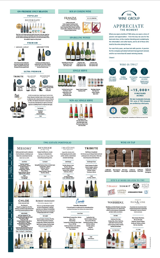 The Wine Group Wine Brochure