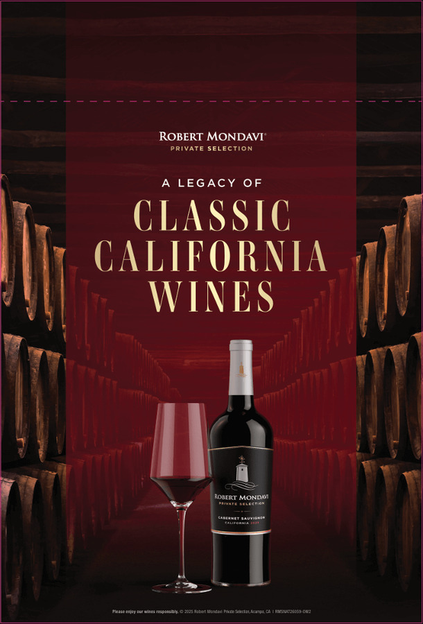 Robert Mondavi Private Selection Flow Case Talker - California Wines Cabernet