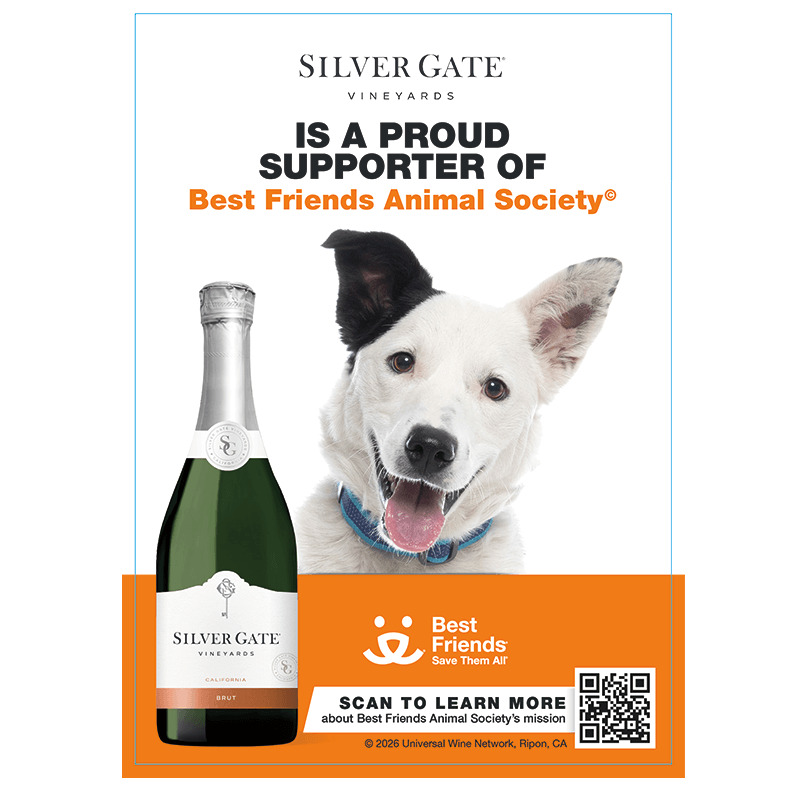 Silver Gate Pours For Paws Menu Insert - Brut