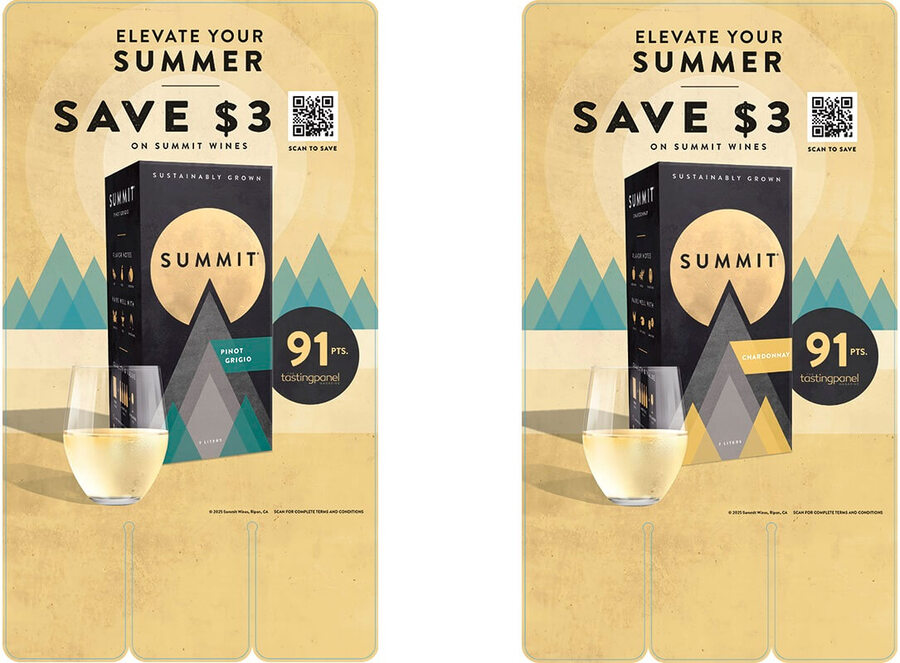 Summit Summer Savings Double Sided Case Card Consolidator Inventory