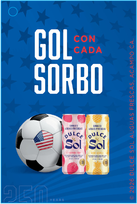 Dolce Sol World Cup Spanish POS String Bottle Necker