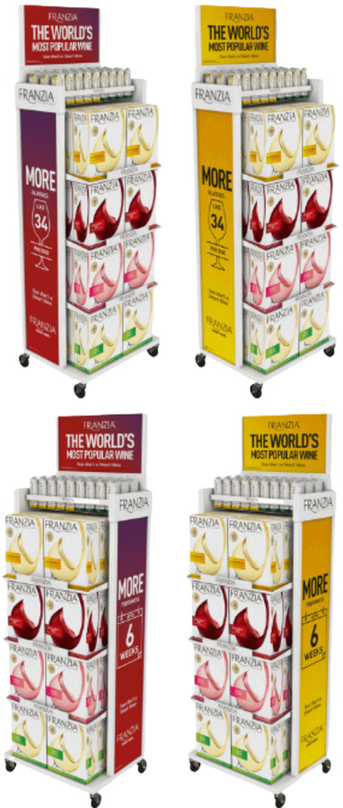 Franzia Weekender Rack with Header and Side Panels