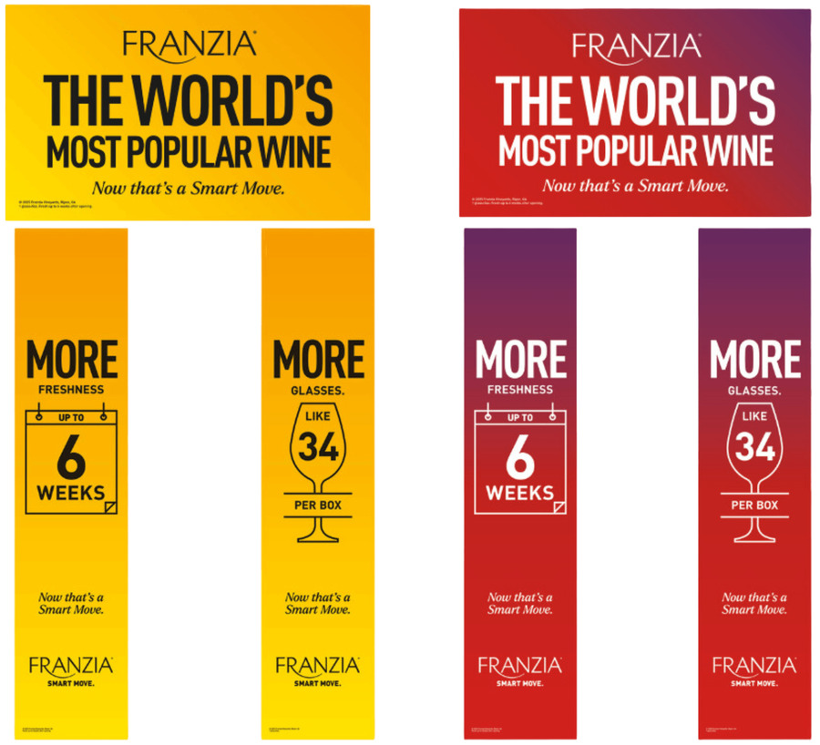 Franzia Weekender Panels and Header Only - Consolidator Inventory