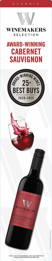 Winemakers Selection Classic Walmart SWAS End Cap Side Panels - Cabernet Sauvignon