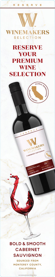 Winemakers Selection Reserve Walmart SWAS End Cap Side Panels - Cabernet Sauvignon