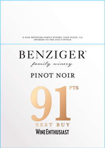 Benziger Score Shelf Talker - Pinot Noir