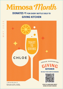Chloe Mimosa Month Menu Insert