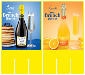 Cupcake Brunch Double Sided Case Card - 13.5 x 24