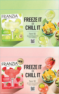 Franzia Margarita Season Double Sided Case Talker with Offer