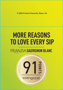 Franzia Tasting Panel Shelf Talker - Sauvignon Blanc