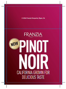 Franzia Pinot Noir Shelf Talker
