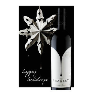 Imagery Happy Holidays Card - Cabernet Sauvignon