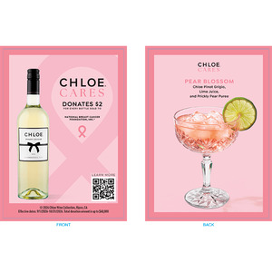 Chloe Cares Menu Insert - Pinot Grigio
