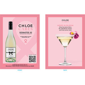 Chloe Cares Menu Insert - Sauvignon Blanc
