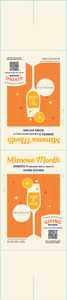 Silver Gate Mimosa Month Table Tent