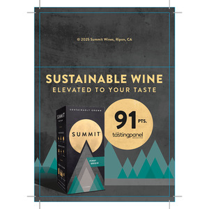 Summit Flow Shelf Talker - Pinot Grigio